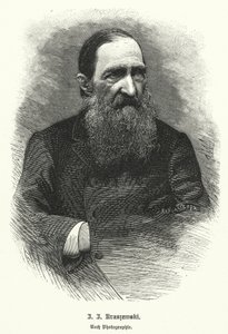 Jozef Ignacy Kraszewski , polský historik a romanopisec (litho) od German School
