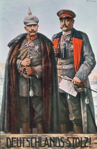 Císař Vilém II. a polní maršál Hindenburg od German School
