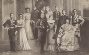 Německý císař Vilém II. a jeho rodina od German School