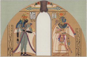 Král Amenhotep I. a jeho manželka od German School