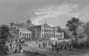 Kroll Opera House, Berlín (ocelová rytina) od German School