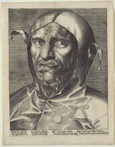 Velká hlava šaška, kolem 1600 od German School