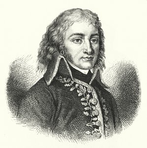 Lazare Hoche, francouzský generál v revoluční armádě (rytina) od German School