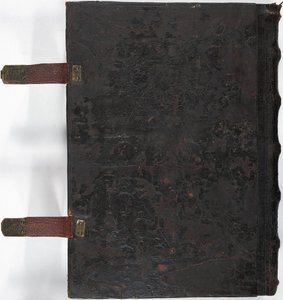 Lewis E 161, misál, zadní strana obálky, Franky, možná Forchheim, Německo od German School