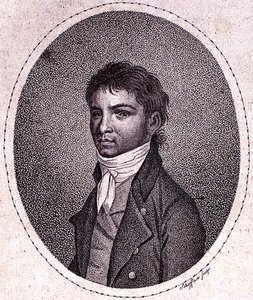 Louis van Beethoven (1712-73) rytý Scheffnerem (mezzotinta) od German School