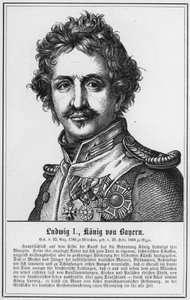 Ludwig I, Konig von Bayern (rytina) od German School