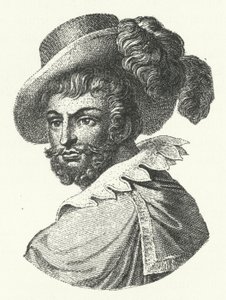 Luis de Camoes, portugalský básník (rytina) od German School