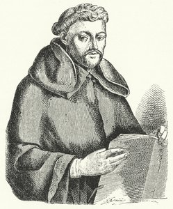 Luis de Leon , španělský lyrický básník (rytina) od German School