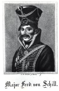Major Ferdinand Baptista von Schill (1776-1809) od German School