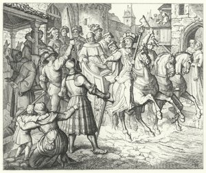 Recepce Martina Luthera ve Worms, 1521 od German School