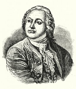 Michail Lomonosov, ruský spisovatel a vědec (rytina) od German School