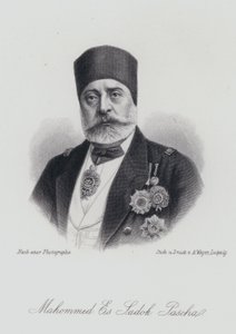 Muhammad III as-Sadiq, Bey of Tunis (rytina) od German School