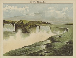 Niagarské vodopády (barevné lito) od German School