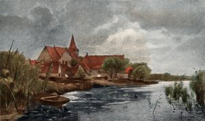 Nieuwkerk (barevný hlubotisk) od German School