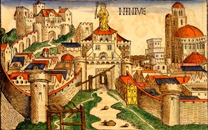 Ninive, z Liber Chronicarum od Hartmann Skull, 1493 od German School