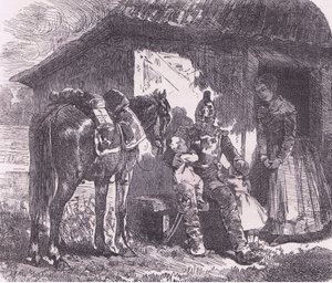 Off to war, Cassells History of the War between France and Germany vydané Cassell and Company Limited, kolem roku 1890 (litho) od German School