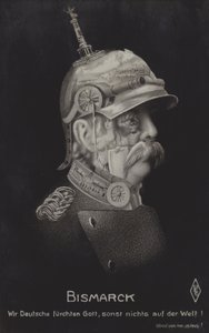Otto von Bismarck, německý státník (černobílá fotografie) od German School
