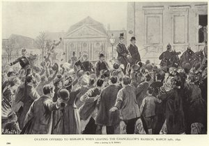 Ovace nabídl Otto von Bismarck, když opouštěl sídlo kancléřů od German School