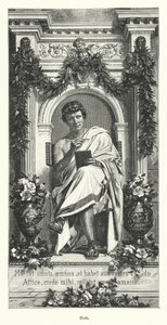 Ovidius, římský básník (rytina) od German School