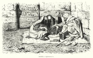 Palmová čtečka, Egypt (litho) od German School