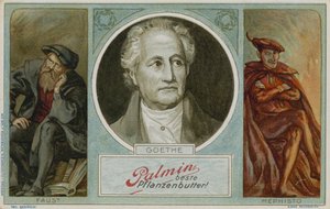 Obchodní karta Palmin s obrázkem Goetha od German School