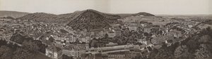 Panorama Karlových Varů (litho) od German School