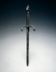Párovací dýka, cca 1600 (ocel s drátěnou rukojetí) od German School
