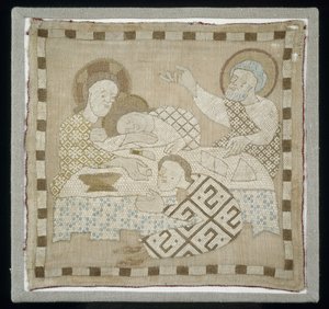 Část antependia zobrazující Poslední večeři, 1300-10 od German School