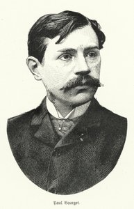 Paul Bourget , francouzský romanopisec (litho) od German School