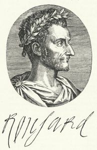 Pierre de Ronsard , francouzský básník (rytina) od German School