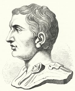 Pompeius Veliký , římský politik a voják (rytina) od German School
