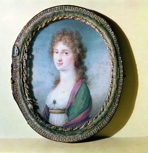 Portrétní miniatura hraběnky Marie Erdodyové (1779-1837) (wc na slonovině) od German School