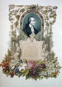 Portrét Johanna Wolfganga von Goethe (1749-1832), básníka a dramatika od German School