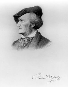 Portrét Richarda Wagnera (1813-83), německý skladatel, vyryl Robert Reyher (1838-77)