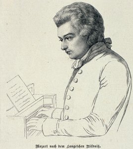 Portrét Wolfganga Amadea Mozarta (1756-1791) od German School