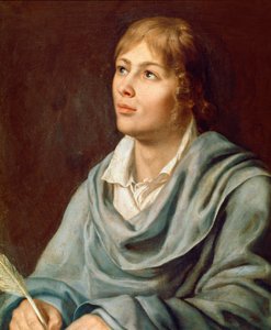 Portrét rakouského skladatele Wolfganga Amadea Mozarta (1756-1791) Malba německé školy 19. století. Neapol, Conservatorio di Musica San Pietro a Majella od German School