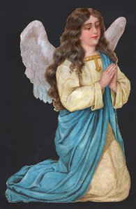 Modlící se anděl. cca 1900 (tisk) od German School