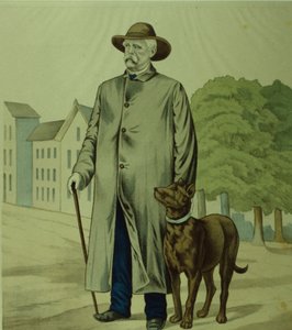 Princ Otto von Bismarck ve Friedrichsruh (litografie) od German School