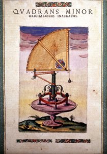 Azimutální zodiakální kvadrant v "stroji zavedené astronomie" od Tycha Braha (1546 - 1601), Wandsbecka od German School