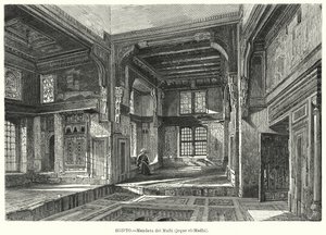 Rezidence Mufti Sheikh al-Mahdi, Egypt (litho) od German School