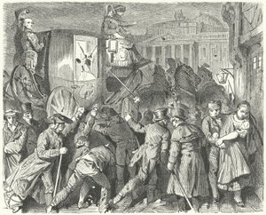 Vzpoura lidu Brunswicka proti vévodovi Karlu II, 6. září 1830 od German School