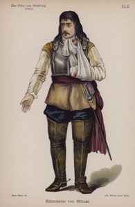 Rittmeister von Moerner, z Der Prinz von Homburg (Princ z Homburgu) od Heinricha von Kleista (barevné lito) od German School