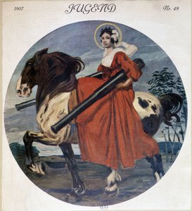 Saint Beard with Canons - in “” Jugend”” od German School
