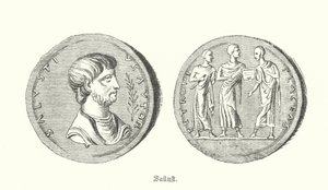 Sallust , římský historik a politik (rytina) od German School