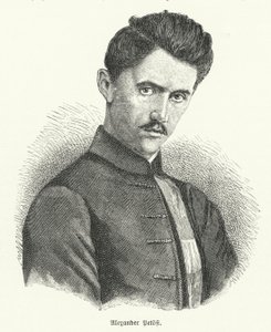 Krásný Petofi, maďarský básník (Litho) od German School