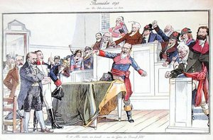 Satirický kreslený film zobrazující Dreyfusovu aféru jako revoluční proces od German School
