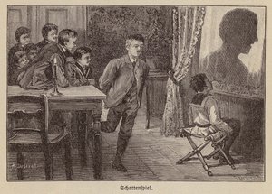 Stínová hra (gravírování) od German School