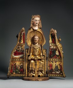 Shrine of the Virgin, cca 1300 (zlacené dřevo) od German School