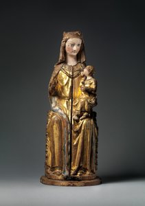 Svatyně Panny Marie, uzavřený panel, cca 1300 (zlacené dřevo) od German School
