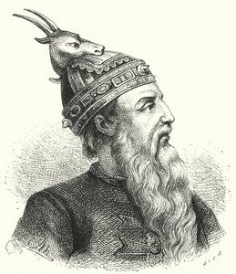 Skanderbeg, albánský šlechtic a vojenský velitel (rytina) od German School